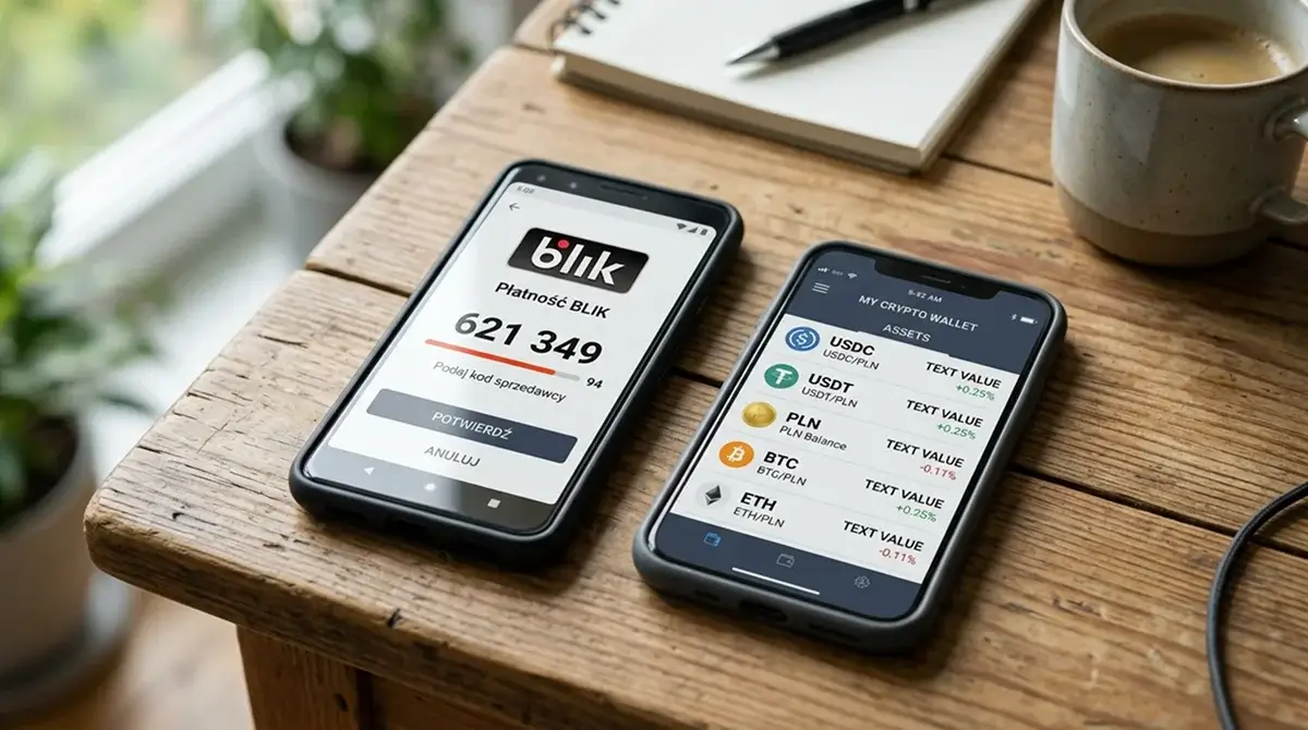 BLIK kontra kryptowaluty — stablecoiny i polski pomost fiat-krypto
