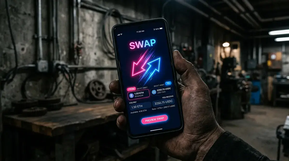 Swap BLIK na krypto — co dzieje się krok po kroku